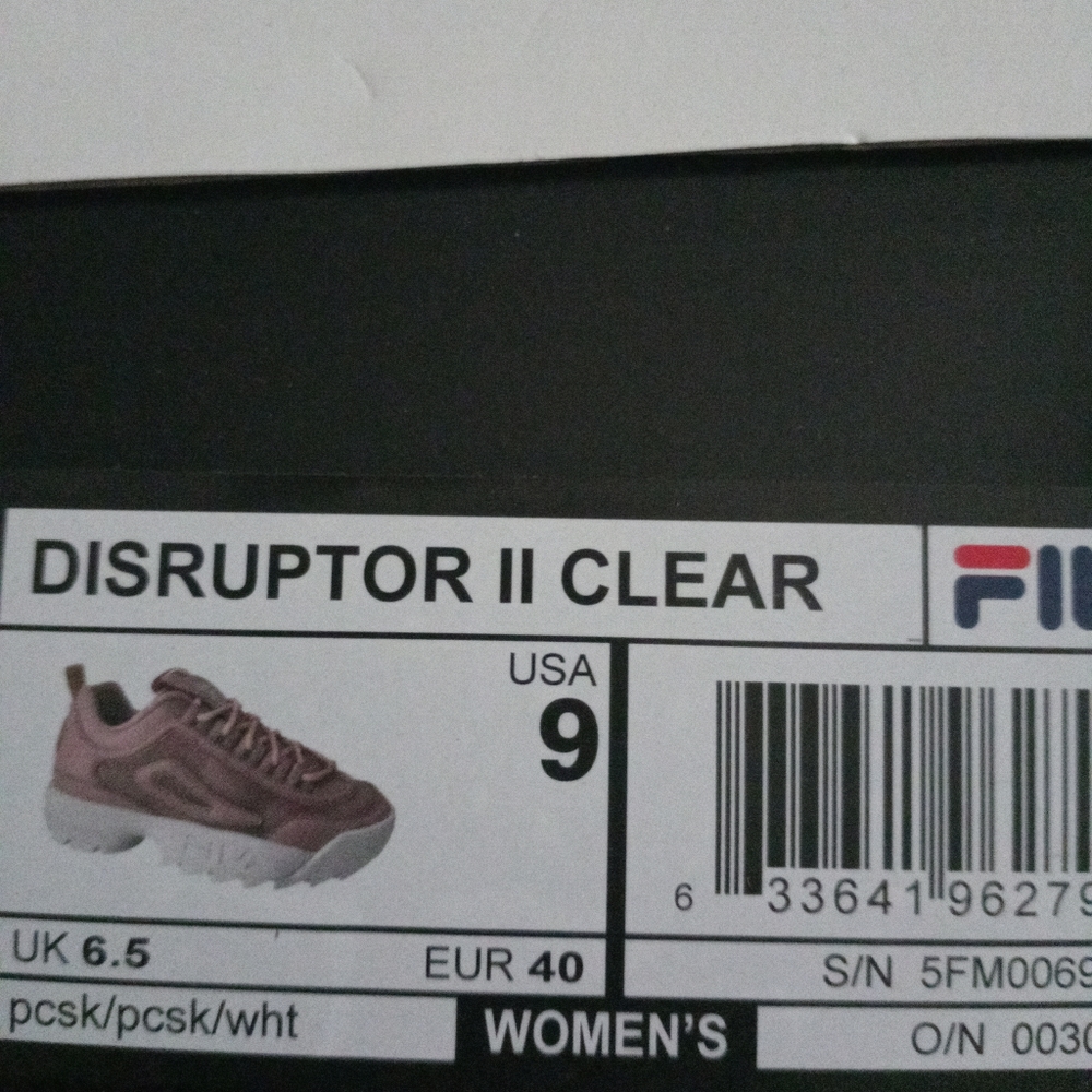 Fila Disruptor II Clear